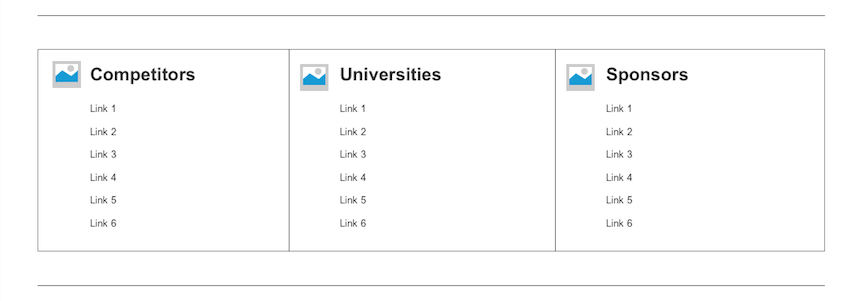 CaseIT Quick Links Wireframe